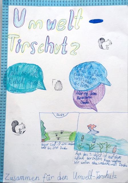 Plakat Umwelt-Tiershcutz