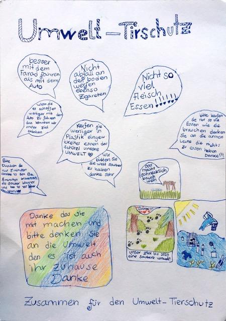 Plakat Umwelt-Tierschutz